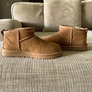 Ugg Classic Mini sequins chestnut color